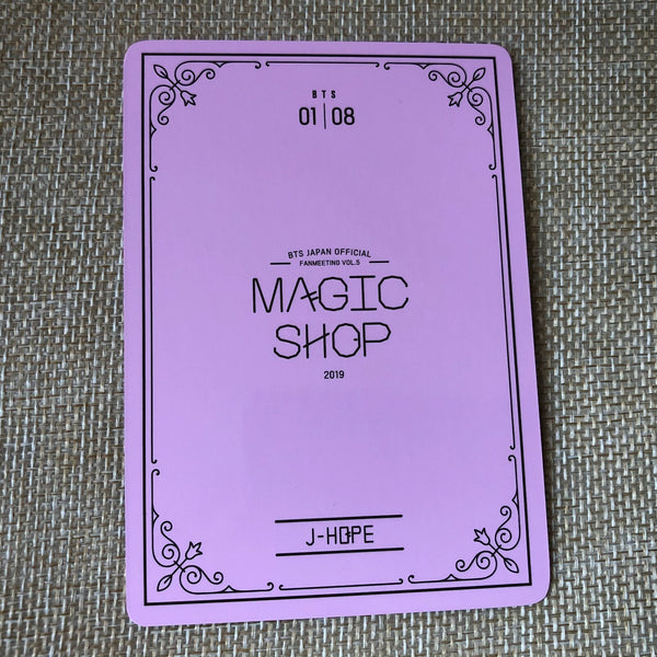 BTS J-HOPE 1/8 [2019 MAGIC SHOP Fan Meeting Japan] Official Photocard / Gift