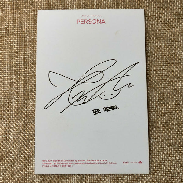 BTS V Taehyung [ Map Of Soul ] Official Photocard Postcard, Persona / New / Gift