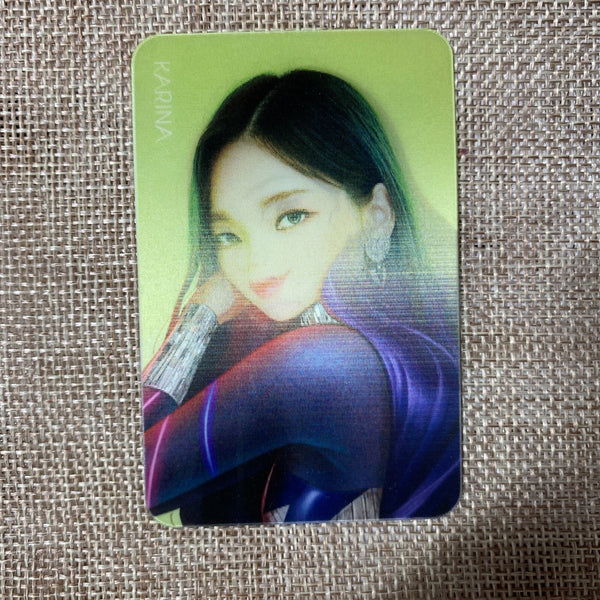 AESPA KARINA [ Black Mamba Official Lenticular Photocard ] New, Rare / Gift