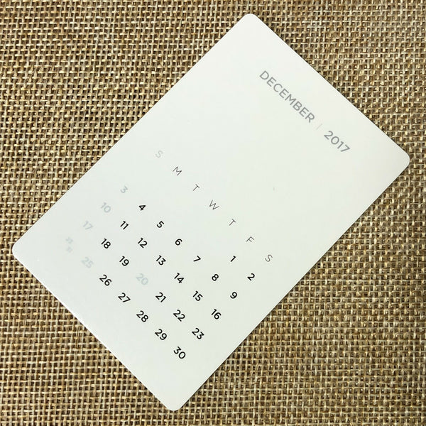 EXO GROUP #3 [2017 Season's Greetings] Official Mini Calendar Photocard / Gift