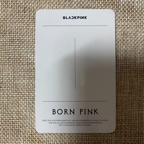 BLACKPINK JISOO #6 [ Born Pink ] Official Photocard, Box Set Ver / New / Gift
