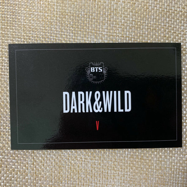 BTS V [ Dark & Wild Official Photocard ] 1st Studio Album / NEW, RARE /+Gift