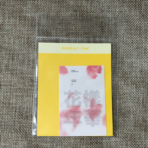 BTS [Oh, always] Official HYYH pt.1 Album Cover Sticker, PINK Ver. / New / Gift