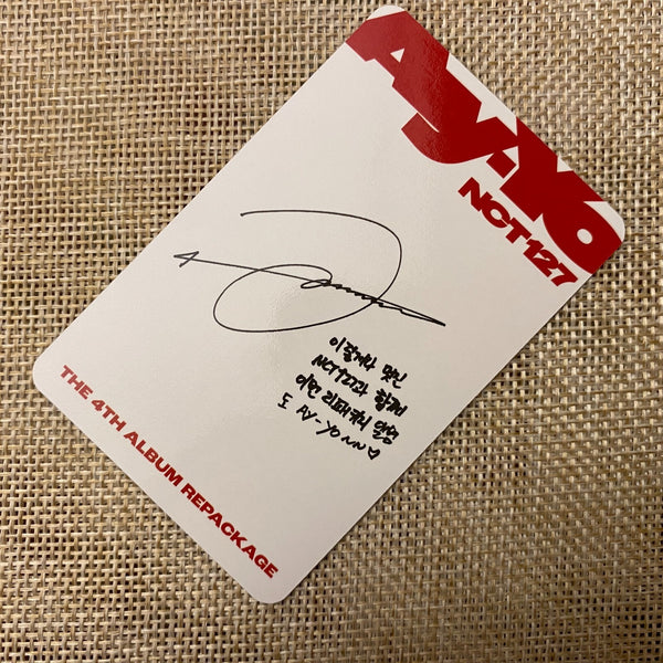 NCT 127 JUNGWOO [ Ay-Yo ] Official Photocard, SMini Ver / New, Rare / Gift