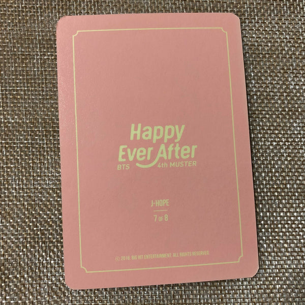 BTS J-HOPE 7/8 [4th Muster Happy Ever After] Official Mini Photocard / Gift