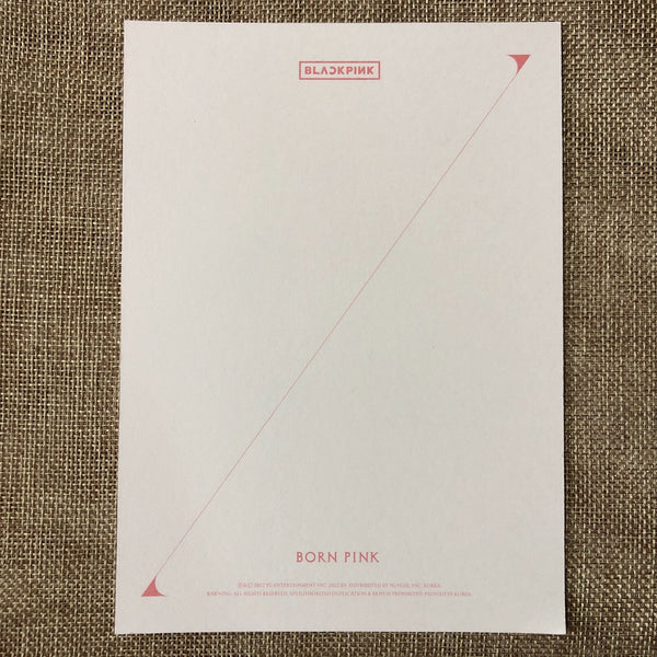 BLACKPINK JENNIE [Born Pink] Official Large Postcard, Box Set Ver. / New / Gift