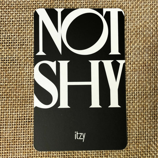 ITZY YEJI YUNA [ NOT SHY ] Official Photocard, 3rd Mini Album / New / Gift