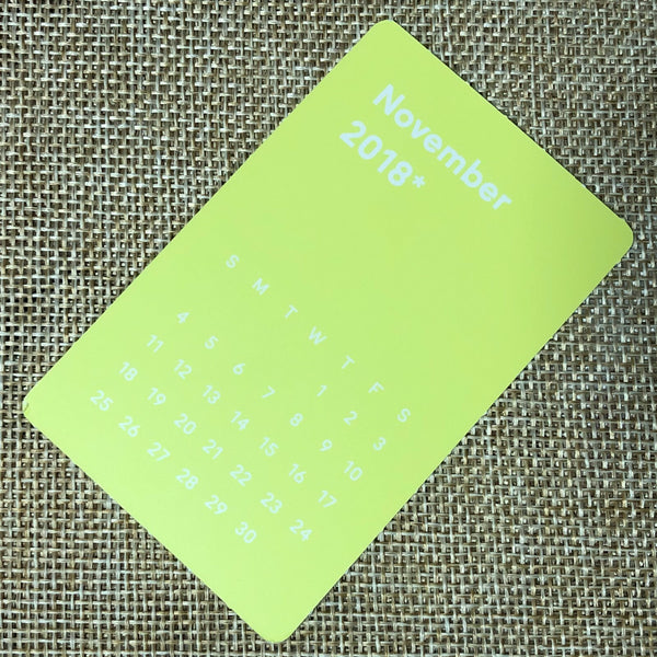 NCT HAECHAN [2018 Season's Greetings] Official Mini Calendar Photocard / Gift
