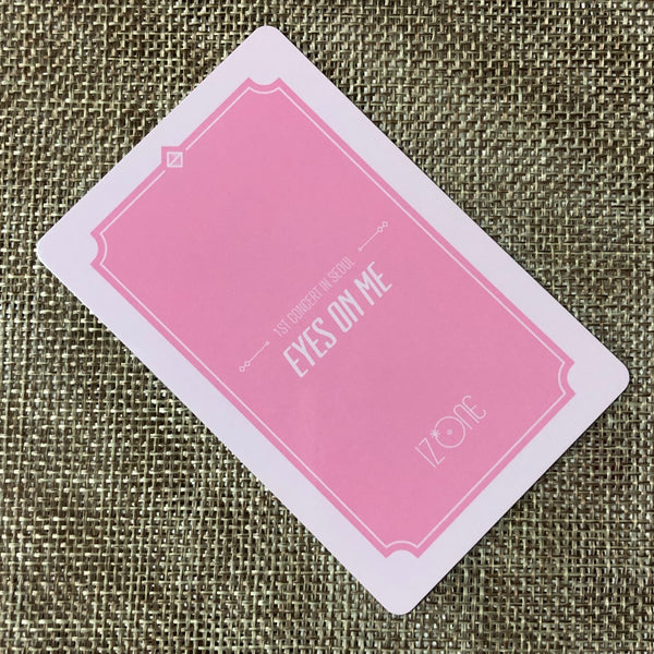 IZ*ONE EUNBI #2 [1st Concert EYES ON ME in Seoul] Official Photocard / Gift