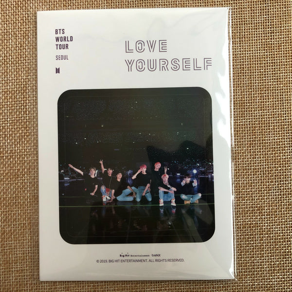 BTS [Love Yourself World Tour Seoul DVD] Official 4 Sticker Set, Pre-O / Gift