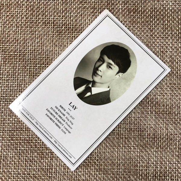 EXO LAY [ XOXO Wolf ] Official Photocard, Student ID Card / New, Rare / Gift