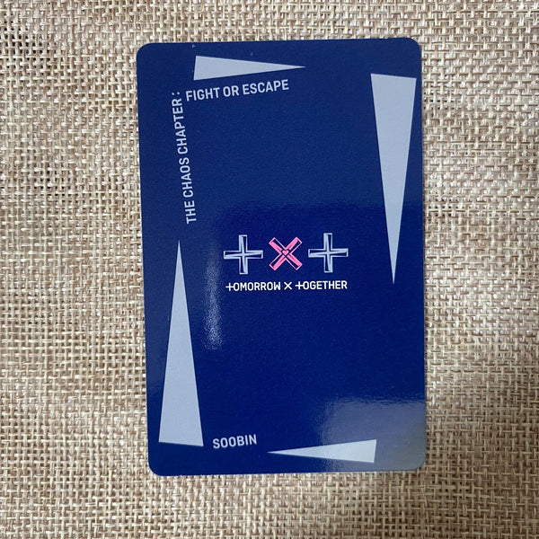 TXT SOOBIN [FIGHT OR ESCAPE] Official Photocard, Chaos Chapter Together / Gift