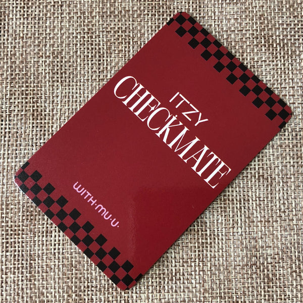 ITZY YEJI [CHECKMATE WITHMUU Video Call Event 3.0] Official Photocard / Gift