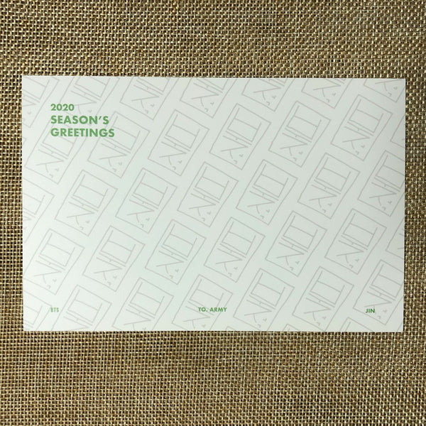 BTS JIN [ 2020 Season's Greetings ] Official Limited Postcard Set / New / Gift