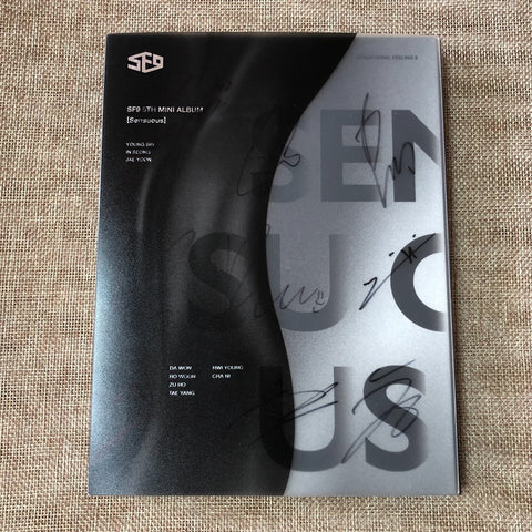 SF9 SIGNED [ SENSUOUS Promo Album CD+Photobook+PC ] Autographed, 5th Mini / Gift