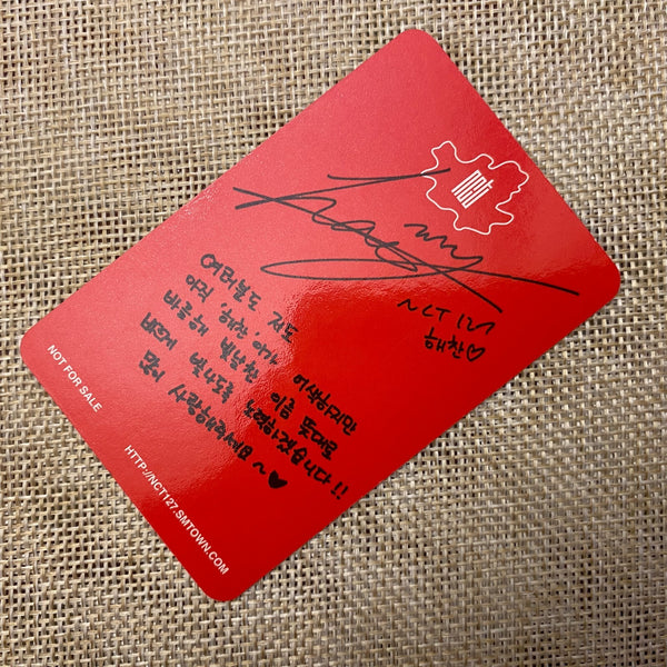 NCT 127 HAECHAN #1 [Fire Truck] Official Photocard, 1st Mini Album / New / Gift