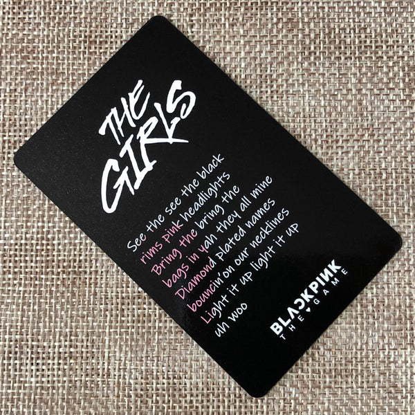 BLACKPINK LISA [THE GAME The Girls] Official Photocard, Stella Ver. / New / Gift
