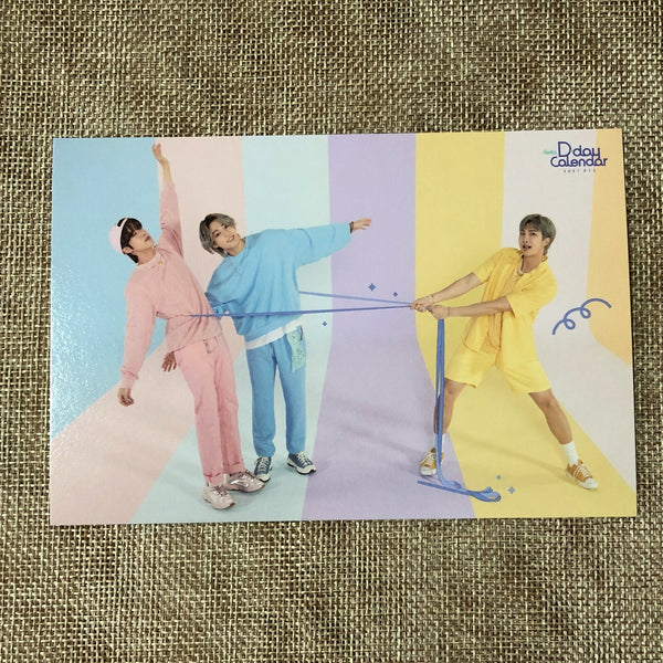 BTS GROUP #3 [FESTA D-Day Calendar 8th Anniversary] Official Postcard / Gift
