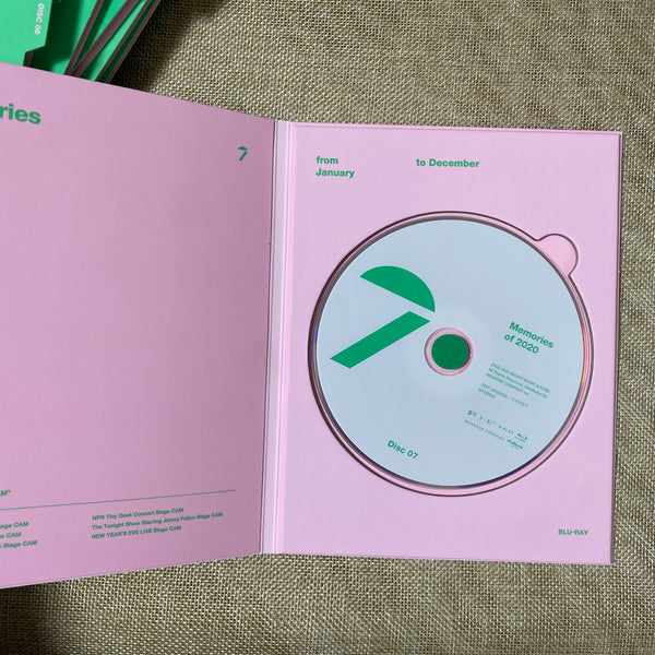 BTS GROUP [ Memories of 2020 ] Official DVD Set : Box + 7 Discs / New / Gift
