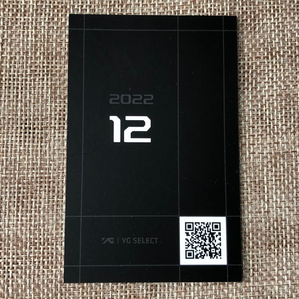 BLACKPINK GROUP [ YG Select 2022 MONTHLY DEC ] Official Photocard / New / Gift