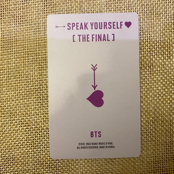BTS RM [ Love Yourself The Final DVD, Speak ] Official Photocard / New, Rare / G