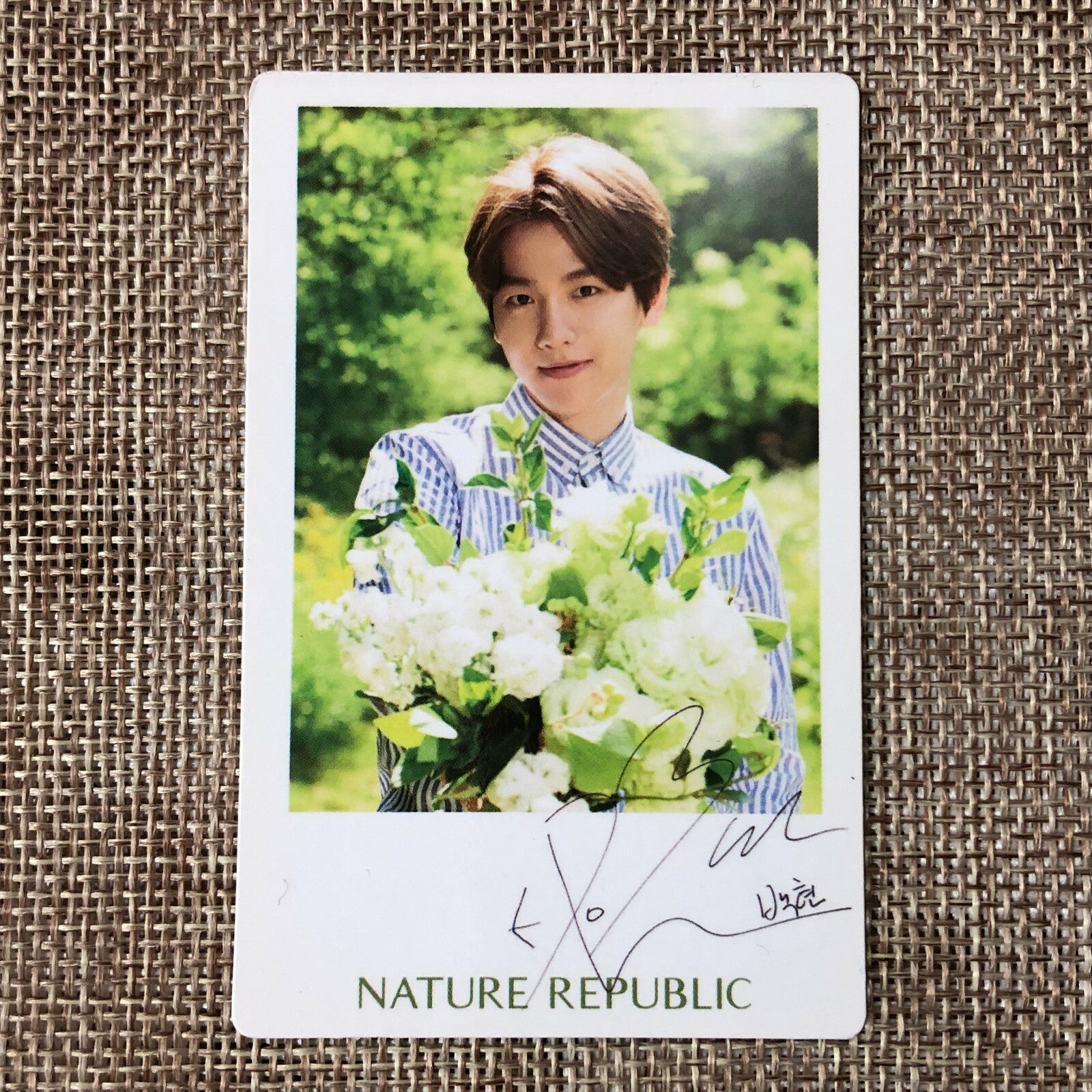 EXO BAEKHYUN #1 [Nature Republic] Official Limited Photocard / New, Rare / Gift