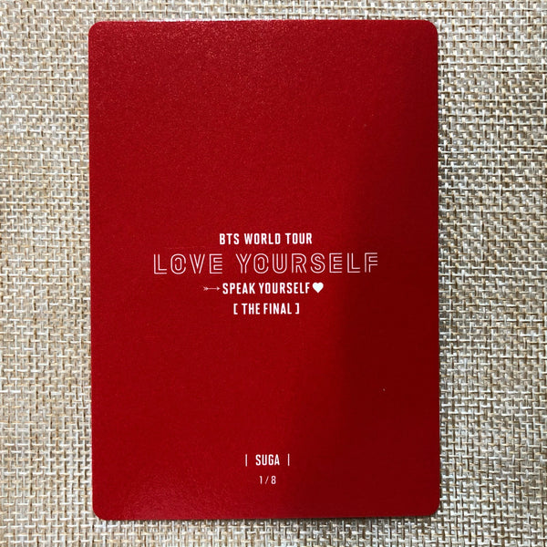BTS SUGA 1/8 [ Speak Yourself The Final ] Official Mini Photocard / New / Gift