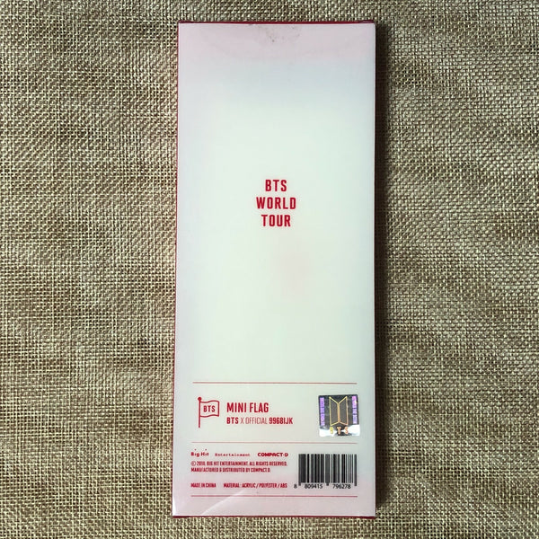 BTS JUNGKOOK [Love Yourself The Final Tour] Official Mini Flag, Speak / Gift