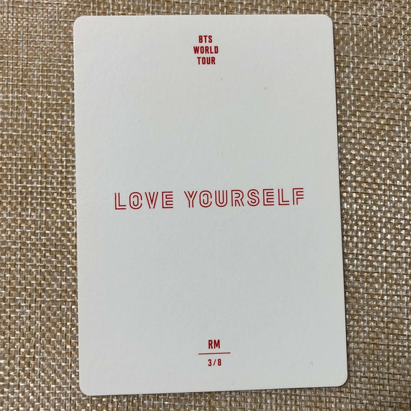 BTS RM 3/8 [ Love Yourself World Tour ] Official Mini Photocard / New / Gift