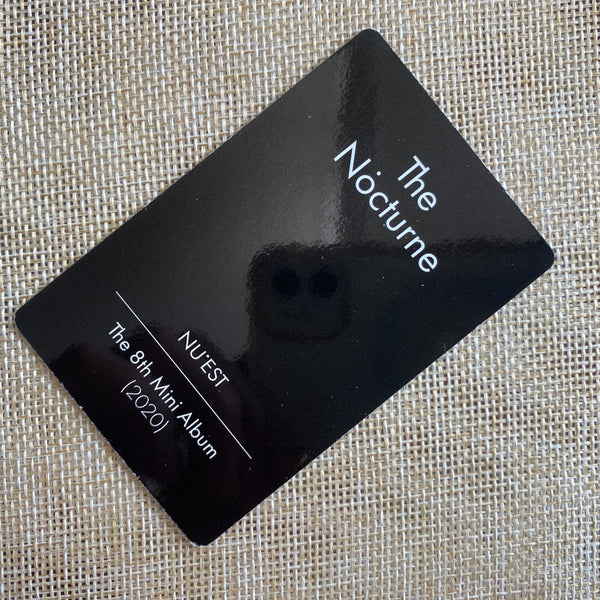NU'EST ARON #1 [ The Nocturne ] Official Photocard, 8th Mini Album / New / Gift