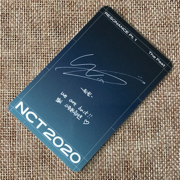 NCT 2020 WINWIN [ Resonance Pt.1 ] Official Photocard, Past Ver / New / Gift