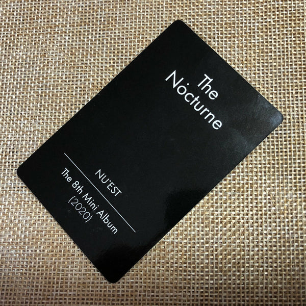 Nu'est ARON JR [ The Nocturne ] Official Photocard, 8th Mini Album / New / Gift