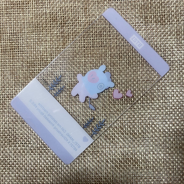 BTS BT21 J-HOPE [OliveYoung] Official Limited Transparent Photocard / New / Gift
