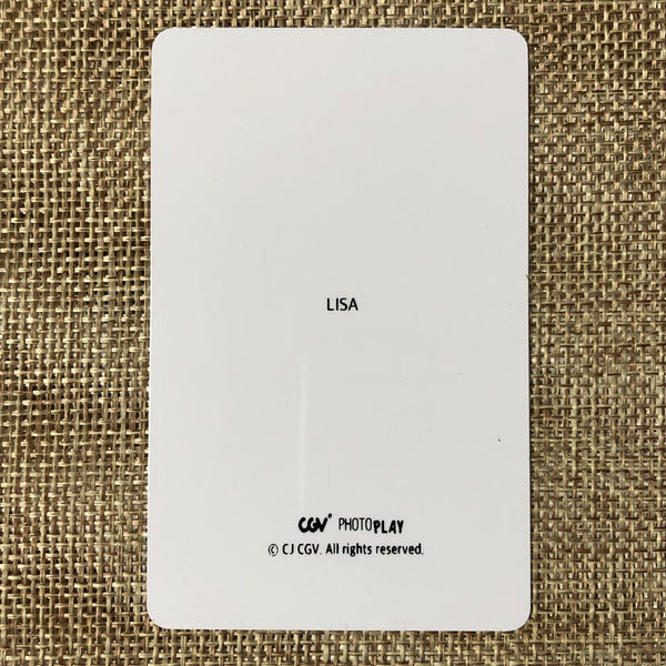 BLACKPINK LISA #2 [ The Movie CGV ] Official Ticket Photocard / New, Rare / Gift