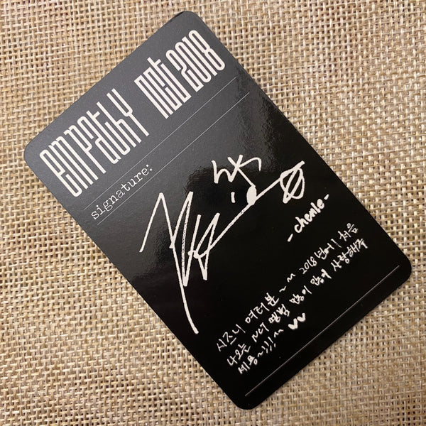 NCT 2018 CHENLE [ EMPATHY ] Official Photocard, Reality Ver / New, Rare / Gift