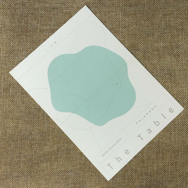 Nu'est JR #2 [ THE TABLE ] Official Folding Photo Card, 7th Mini / New / Gift