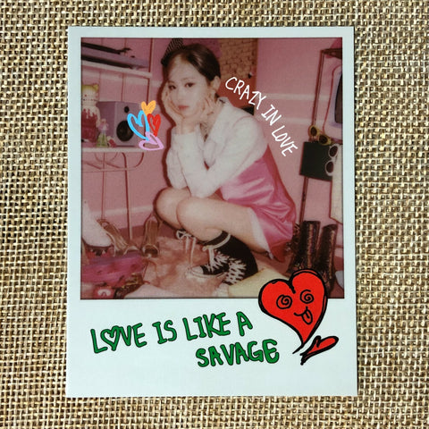 ITZY RYUJIN #1 [CRAZY IN LOVE] Official Polaroid Photocard, 1st Album / Gift