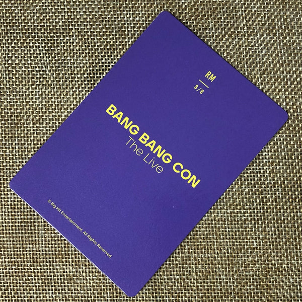 BTS RM 8/8 [ BANG BANG CON The Live ] Official Mini Photocard / New / Gift