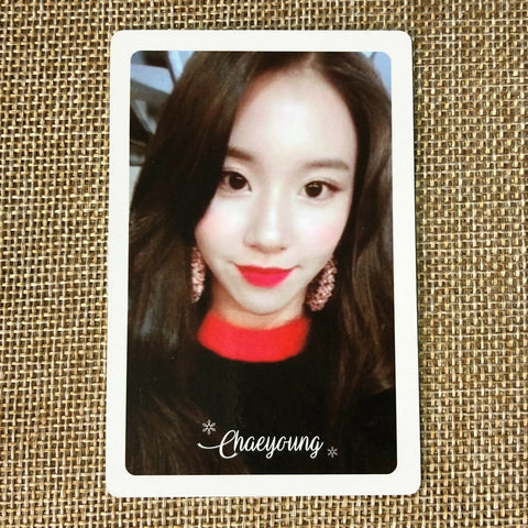TWICE CHAEYOUNG [ Merry & Happy Pre-Order Official Photocard ]1st Album /New /+G