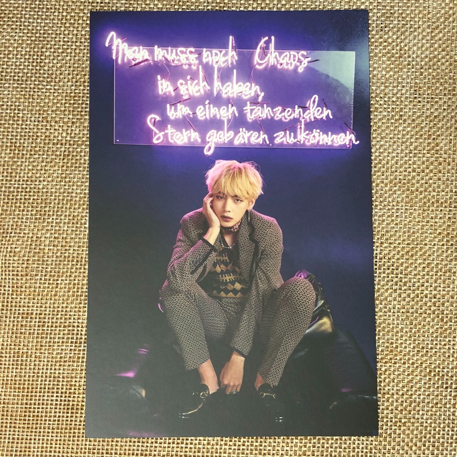 BTS V TAEHYUNG [Armypedia Wings] Official Postcard Photocard / New, Rare / Gift