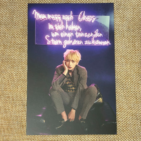 BTS V TAEHYUNG [Armypedia Wings] Official Postcard Photocard / New, Rare / Gift