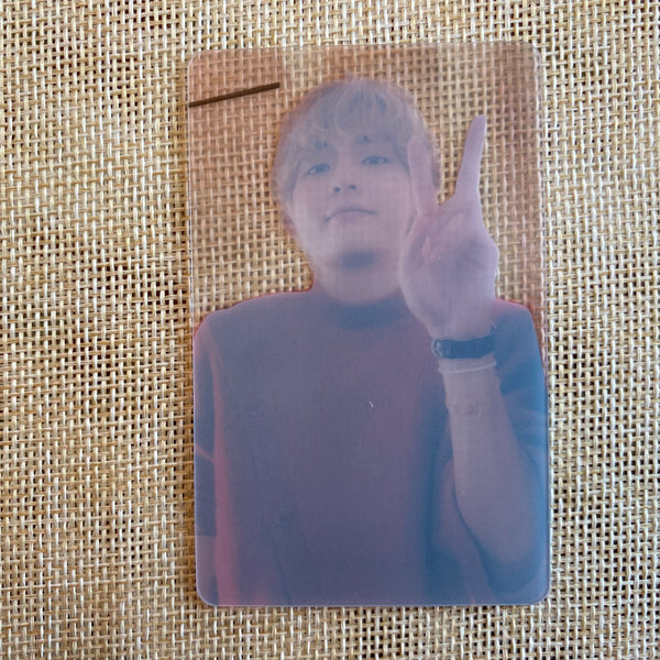 BTS V [ Layover ] Official PVC Transparent Photocard, Weverse POB / New / Gift