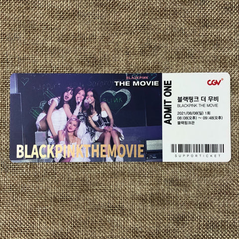 BLACKPINK GROUP #2 [ The Movie ] Official Limited Ticket Photocard / New / Gift