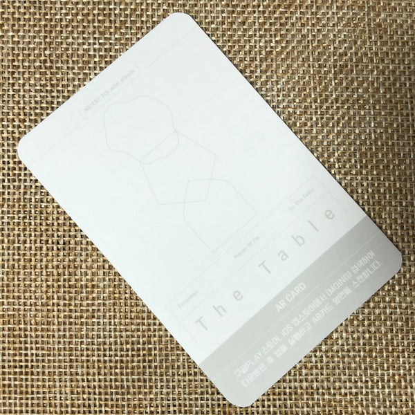 Nu'est BAEKHO [ The Table ] Official AR Photocard, 7th Mini Album / New / Gift