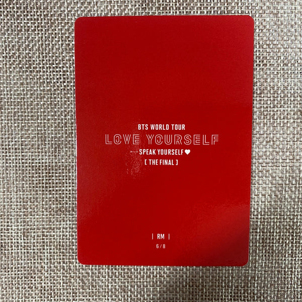 BTS RM 6/8 [ Speak Yourself The Final ] Official Mini Photocard / New / Gift