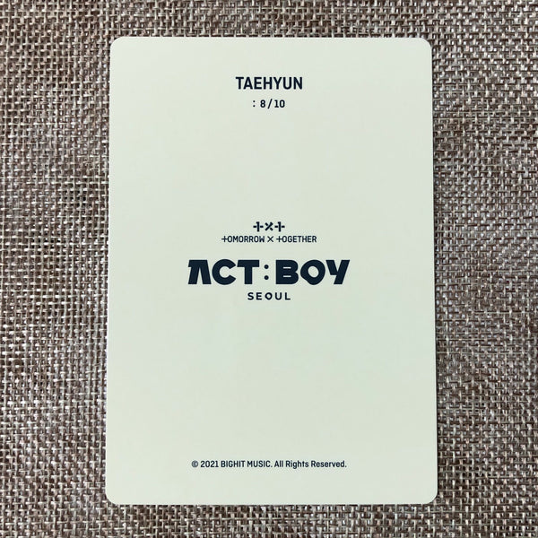 TXT TAEHYUN 8/10 [ ACT : BOY SEOUL ] Official Mini Photocard / New / Gift