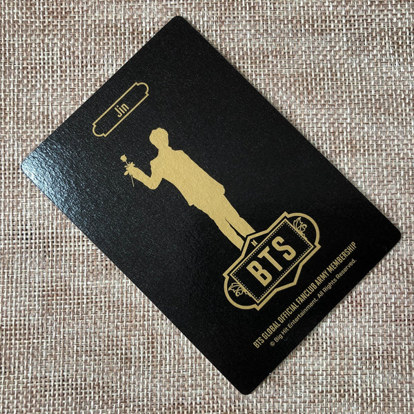 BTS JIN [GLOBAL OFFICIAL FANCLUB 7th ARMY MEMBERSHIP KIT] Photocard / New / Gift