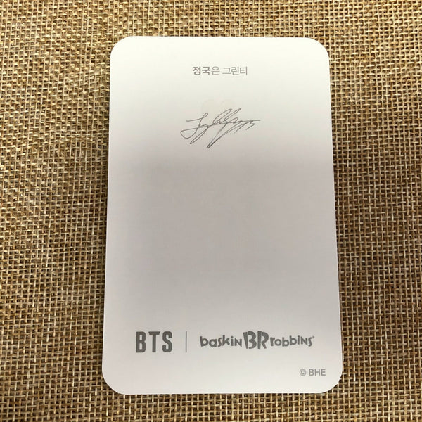BTS JUNGKOOK [ Baskin Robbins Promo ] Official Limited Photocard / New / Gift