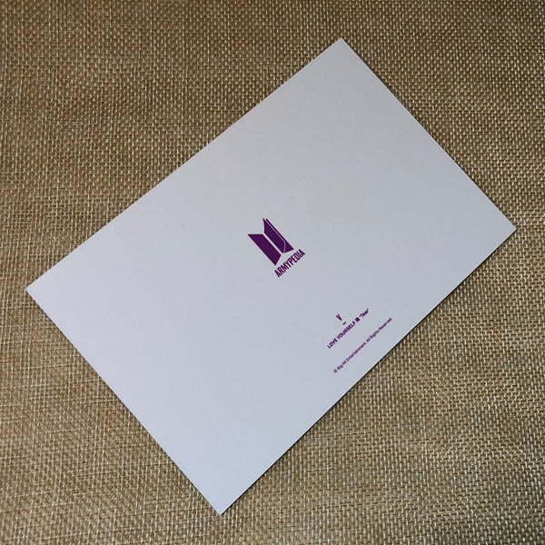 BTS V TAEHYUNG [ Armypedia Love Yourself Tear ] Official Postcard / New / Gift