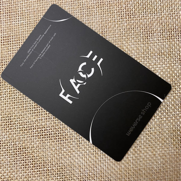 BTS JIMIN [FACE] Official Photocard + Frame, POB Weverse Shop Random / Gift